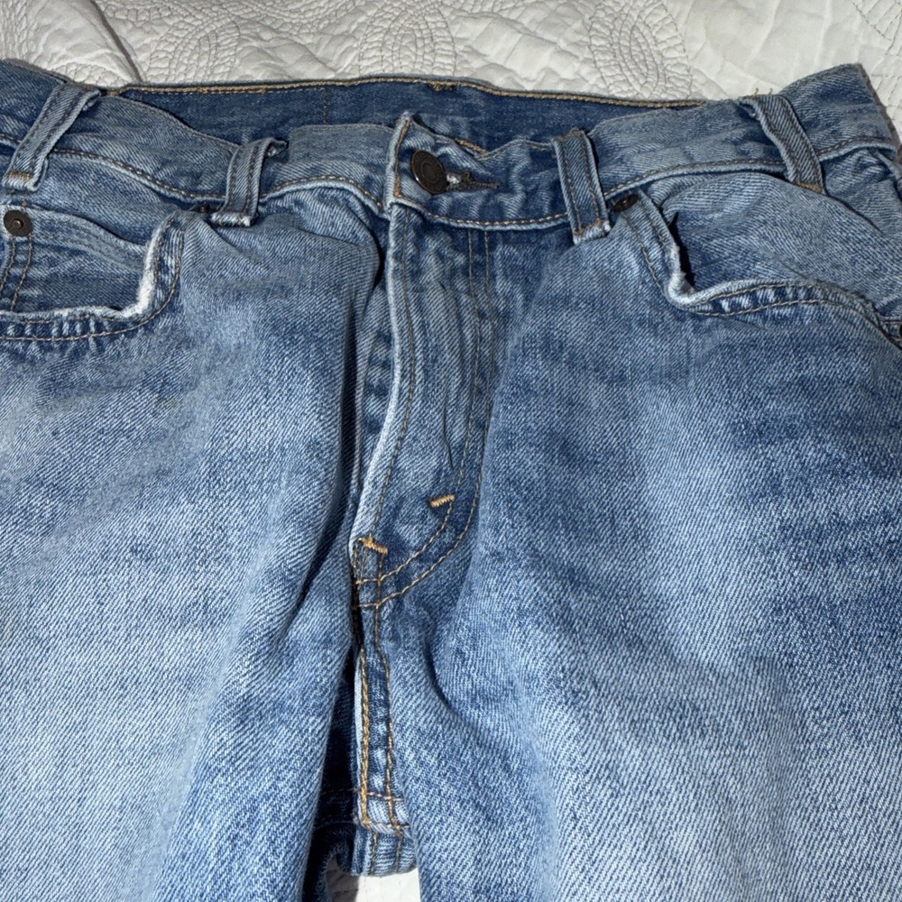 Levis 505 C Sz 26x26 ORANGE TAB Tag Vintage Style 80s Punk Straight Leg Distress - Picture 7 of 15